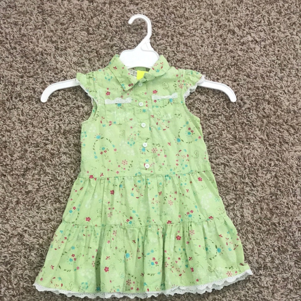 Toddlers green dress